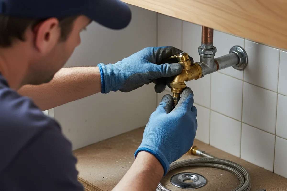Shutoff valve and fitting work during Well Pump Repair in Bend